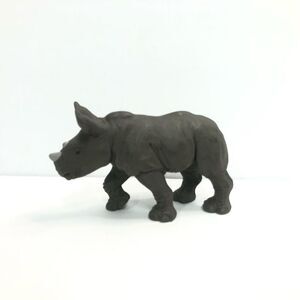 white‎ rhino educational pvc toy safari ltd 1996 cake topper wild life